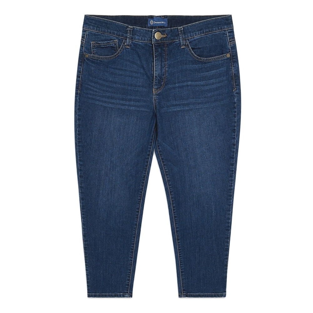 Democracy Size 14 Ab Solution Skinny Ankle Stretch Jeans Dark Wash Blue
